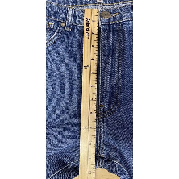 Les‎ Benjamins Denim Jeans Woman's 31x31.5 Tagged (28) Embroidered Spell Out - Picture 4 of 14